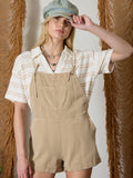 Tie Strap Overall Shorts