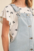 Girls Denim Overall Dress