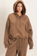Star Print Bubble Hoodie