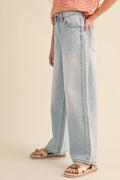 Girls Wide Leg Denim Pants
