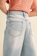 Girls Wide Leg Denim Pants