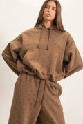 Star Print Bubble Hoodie