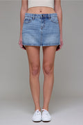 Peyton Classic Denim Skirt by Hidden