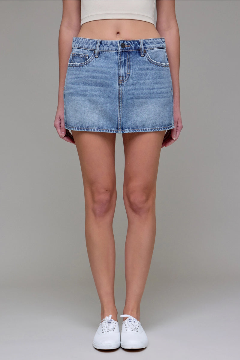 Peyton Classic Denim Skirt by Hidden