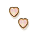 Tara Light Pink Heart Studs By Linny Co