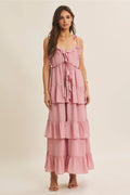 Raye Ruffled Wool Dobby Maxi Dress