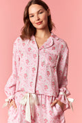 Satin Floral PJ Set By Peach Love California