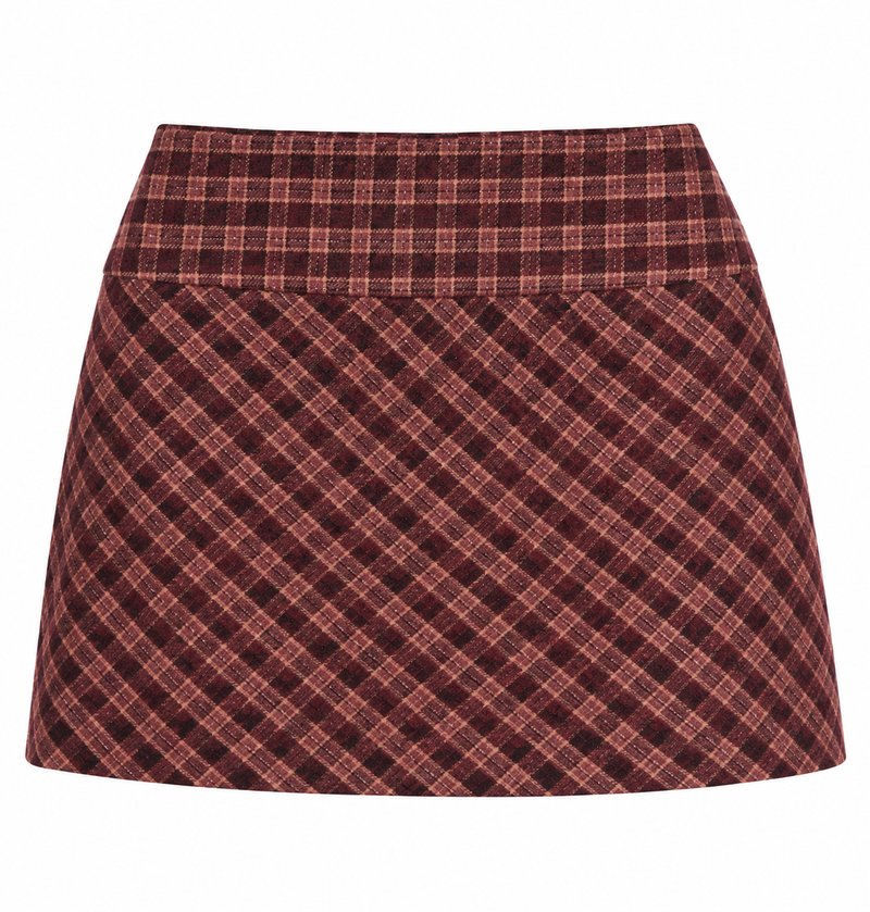Plaid Mini Skort