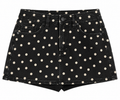 Maggie Classic Denim Skort in Polka Dot