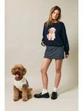 Golden Doodle Long Sleeve Crew Neck Sweater