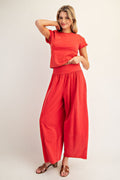 The Amelia Mineral Washed Wide Leg Pant