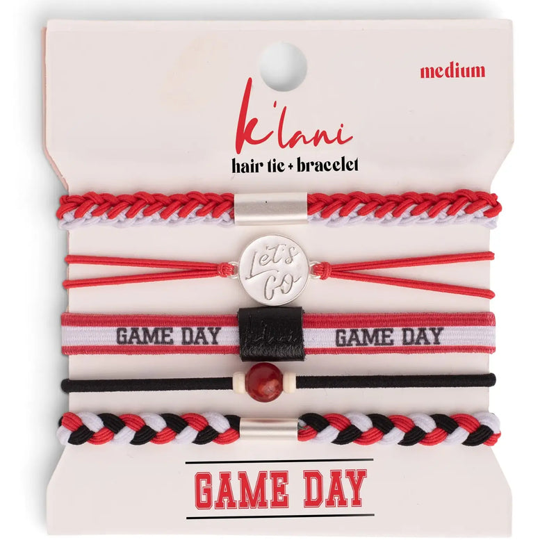 "Game Day" Color Hair Tie Bracelets by K'Lani
