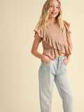 Ansley Ruffle Top
