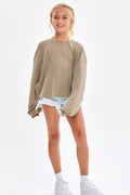 Open Back Thermal Knit Top