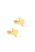 Support Texas Screwback Stud Earrings