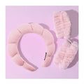 Pink Spa Headband & Wristband Set