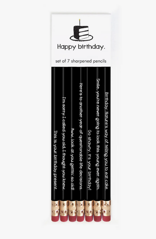 Happy Birthday Pencil Set