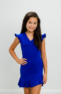 The Fiona Dress in Royal Blue by Miss Behave