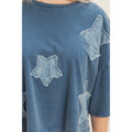 Raw Edge Star Patch Top