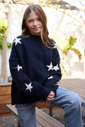 Star Printed Knit Sweater