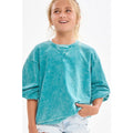 Girls Mineral Washed Sweatshirt