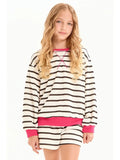 Stripe French Terry Sweatshirt