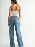 Tie Utility Pocket Denim Pant