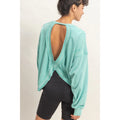 Kate Oversized Cross Detail Open Back Sweatshirt