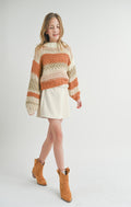 Tween Butter Pecan Chunky Sweater by Sadie & Sage