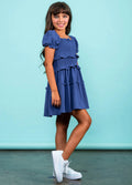 The Berkley Dress in Violet Blue by Miss Behave
