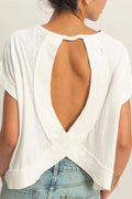 Amy Acid Wash Open Back Top