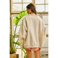 WWJD Embroidered Mock-Neck Sweatshirt
