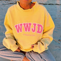 "WWJD" Mockneck in Yellow