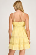 Libby Yellow Mini Dress